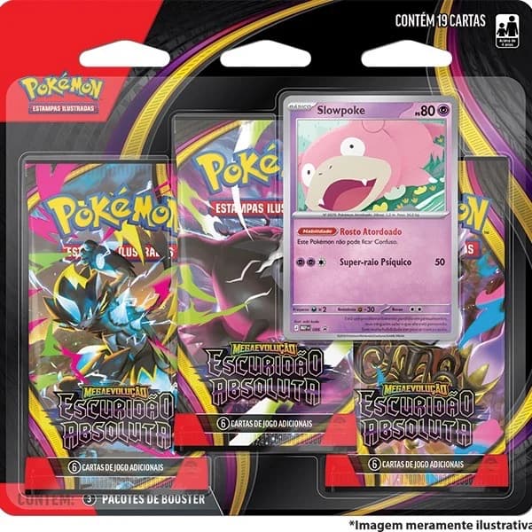Blister Triplo Megaevolução 5 - Escuridão Absoluta - Slowpoke