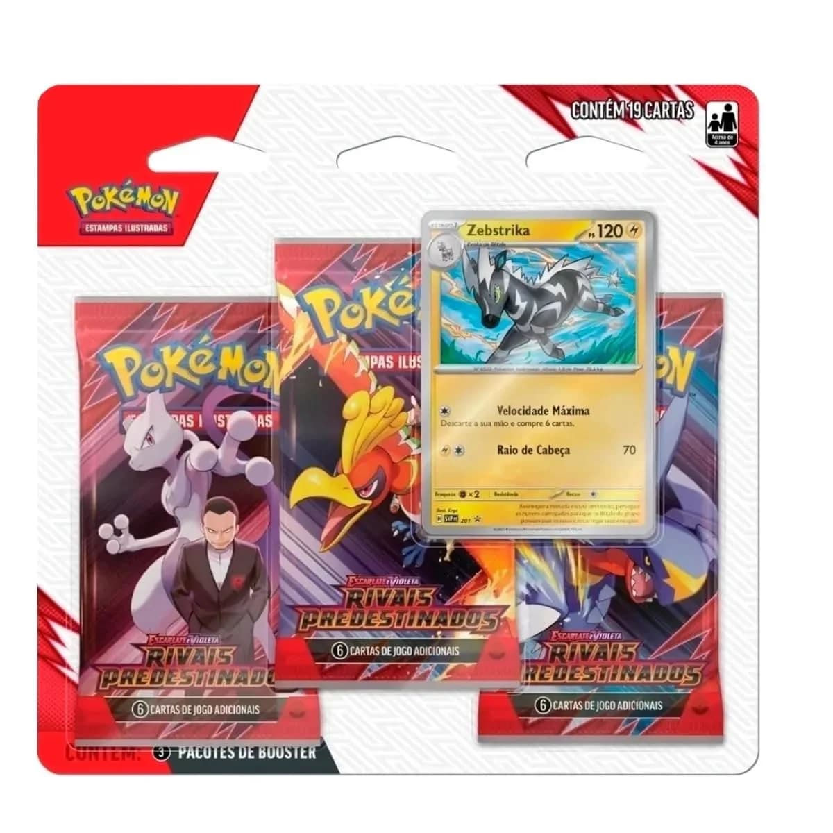 Blister Triplo Escarlate e Violeta 10 - Rivais Predestinados - Zebstrika